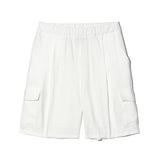 バンブーカーゴハーフパンツ / BAMBOO CARGO HALF PANTS-IVORY