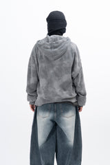 Voda Water Printing Zip-up