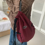 Swag-on nylon Bokjori string backpack suitcase luggage color prosthetic bag 3 colors [mandarinetree only]