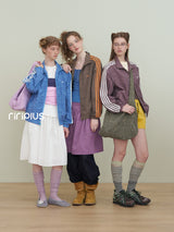 Riverstone plus Women Leopard Print Stand‑Collar Jacket, Casual 2026 Fall New Arrival Sports Striped Sleeve Outerwear