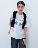 ツインリボンTシャツ　ホワイト
