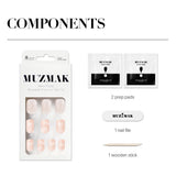 MUZMAK Reusable Nail Tip Silhouette(Regular Square)