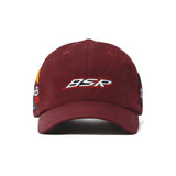 BSR スポーティーロゴキャップ バーガンディー