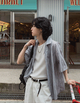 オンスリネンSTハーフシャツ
