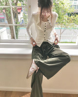 lenty button-up layered shirring CD + SV