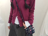 Vivid Hidden Burton Knit Cardigan