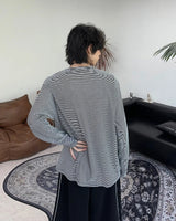 ルエンサマーストライプ長袖Tシャツ