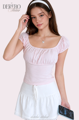 Cotton Candy Smudge Square Short Sleeve T-Shirt