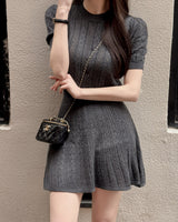 Ifu Short-sleeve knit&skirt set (with underpants)