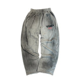 TBD World Logo Spray Jogger Pants Grey