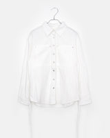 Suhi Rivet Pocket Strap Loose Fit Long Sleeve Shirt