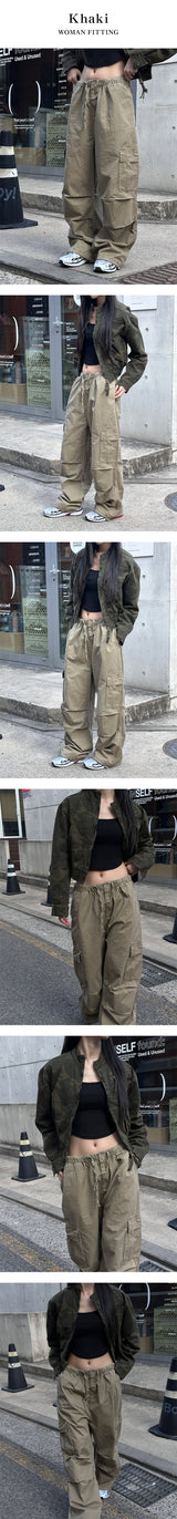 [S/S] Parasuete banding cargo pants(4color)