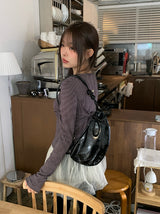 Boran Knot Half Moon Cross Bag