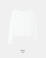 ベーシックボートネックアームウォーマーTシャツ (3color)