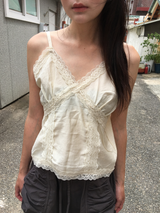 Fondure lace sleeveless top (2color)
