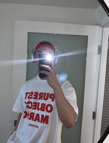 Look Number Purest Lettering Print Overfit Short Sleeve
