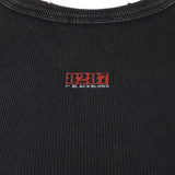 8287 ロゴヴィンテージスリーブレスTシャツ (チャコール)