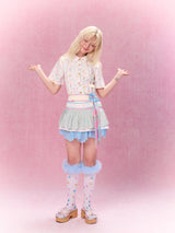 Best Day Ever Overlay Skirt Belt (Blue)