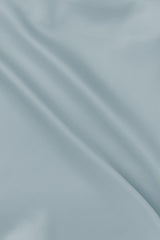 Satin lace top_skyblue