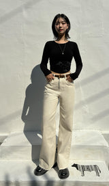 LIN BLANC COLOR DENIM PANTS code 18300