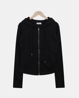 シニア フーデッド ジップアップ