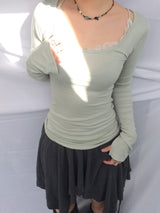 Soft-Fit Lace Edge Top