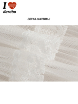 A-line lace layered skirt