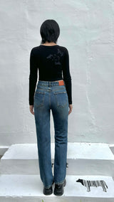 STRAIGHT FIT DENIM PANTS code 18317