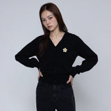 [WOMAN] フラワードットエンブロイダードニットカーディガン