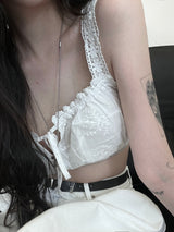 daisy jacquard lace top