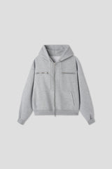 Heaton hevy rivet hood zipup