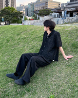 Sivenツータックワイドスラックス