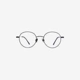 Knouun Round titanium glasses CODE. 103. D Black