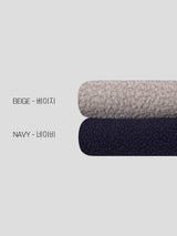 Raglan fleece zip-up 2color