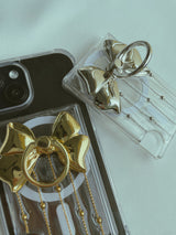 Metal Ribbon Finger Ring Tok Magsafe Card wallet Grip Tok