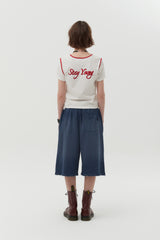 グラフィックリンガーTシャツ [WHITE]