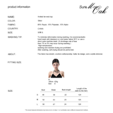 Summon Oak Pure Desire Basic Versatile Thin Short Streamer Slim Halter Backless Knitted Vest for Women