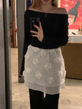 [MADE] Roel le Off-Shoulder Shirring T-shirt