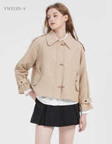 Nova Gold Burton Short Trench Jacket