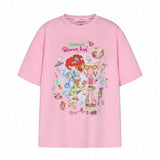 BETWEENAND x sunonebird プリントラウンドネック半袖Tシャツ