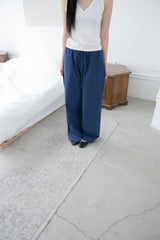 blue cotton banding pants(2colors)