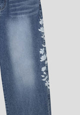 [Unisex] Real stitch semi wide denim pants