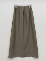 [SET] Flannel Halterneck Skirt Two-Piece