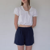 Nylon Piping Shorts
