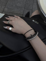 ruffle wide open ring
