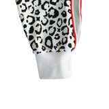 Leopard Sweatshirt (White) *reflective tape