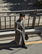 HANDMADE/wool 70% KESTI マキシダブルコート