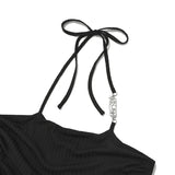 COLLECTION KNIT HALTERNECK SLEEVELESS [BLACK]