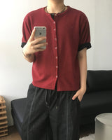 Plac Knit Short Sleeve Cardigan