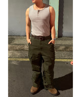 Washed Cargo Biker Pants
